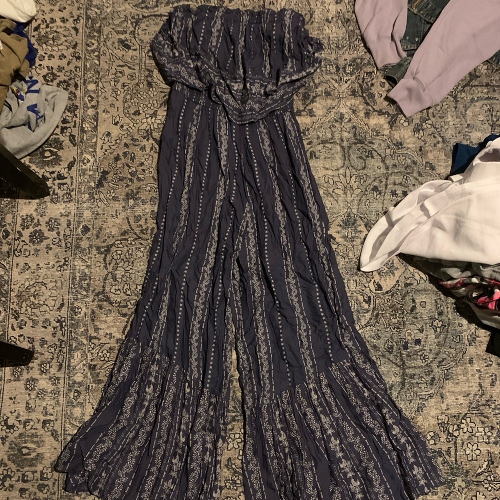 strapless jumpsuit